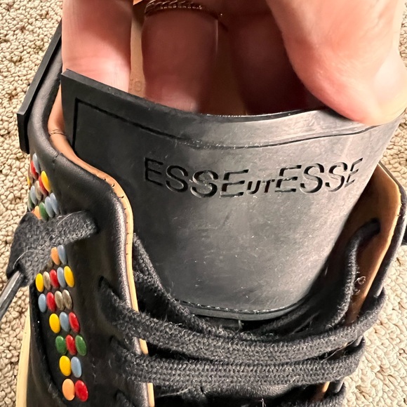 Esseuttese black smarty sneakers. Size 39 - Picture 5 of 7